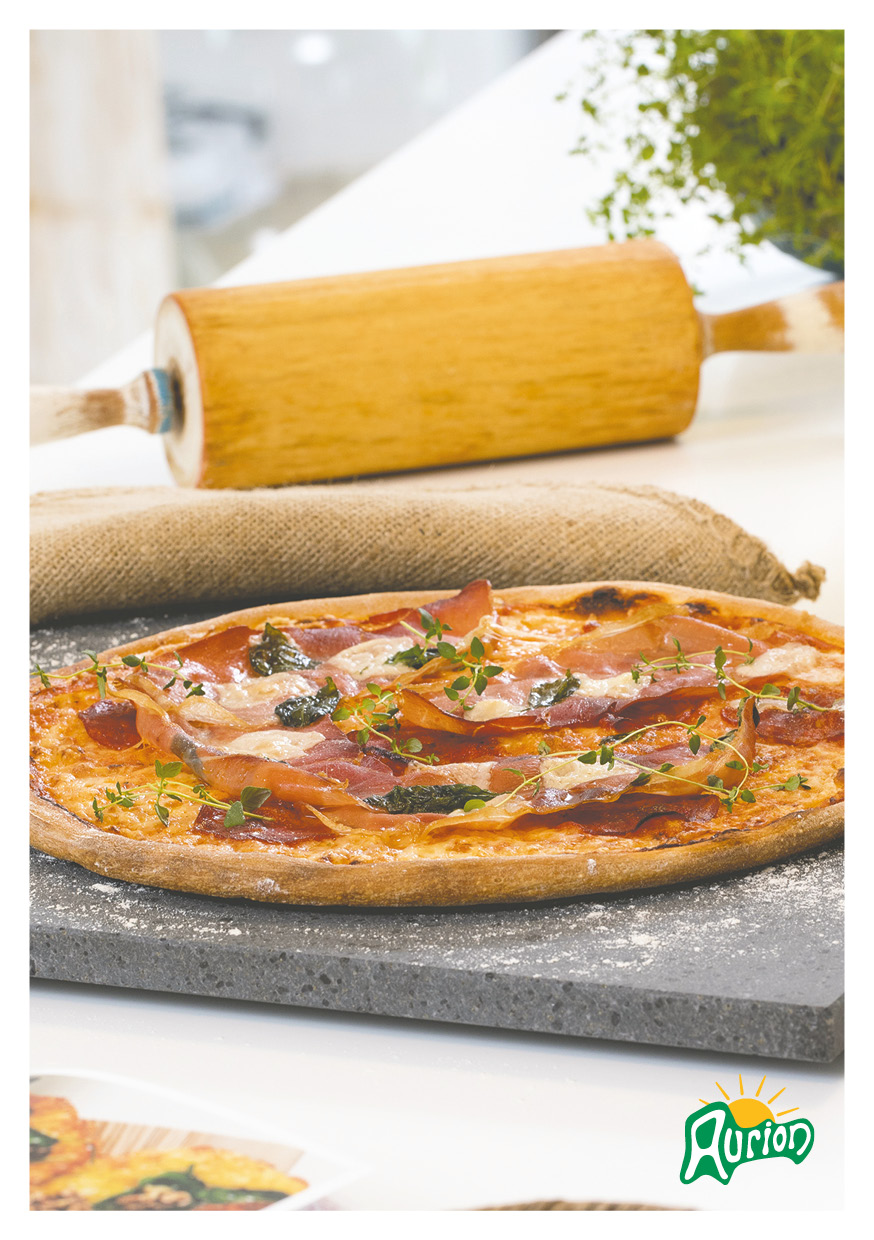 Sprøde pizzabunde 4 stk.