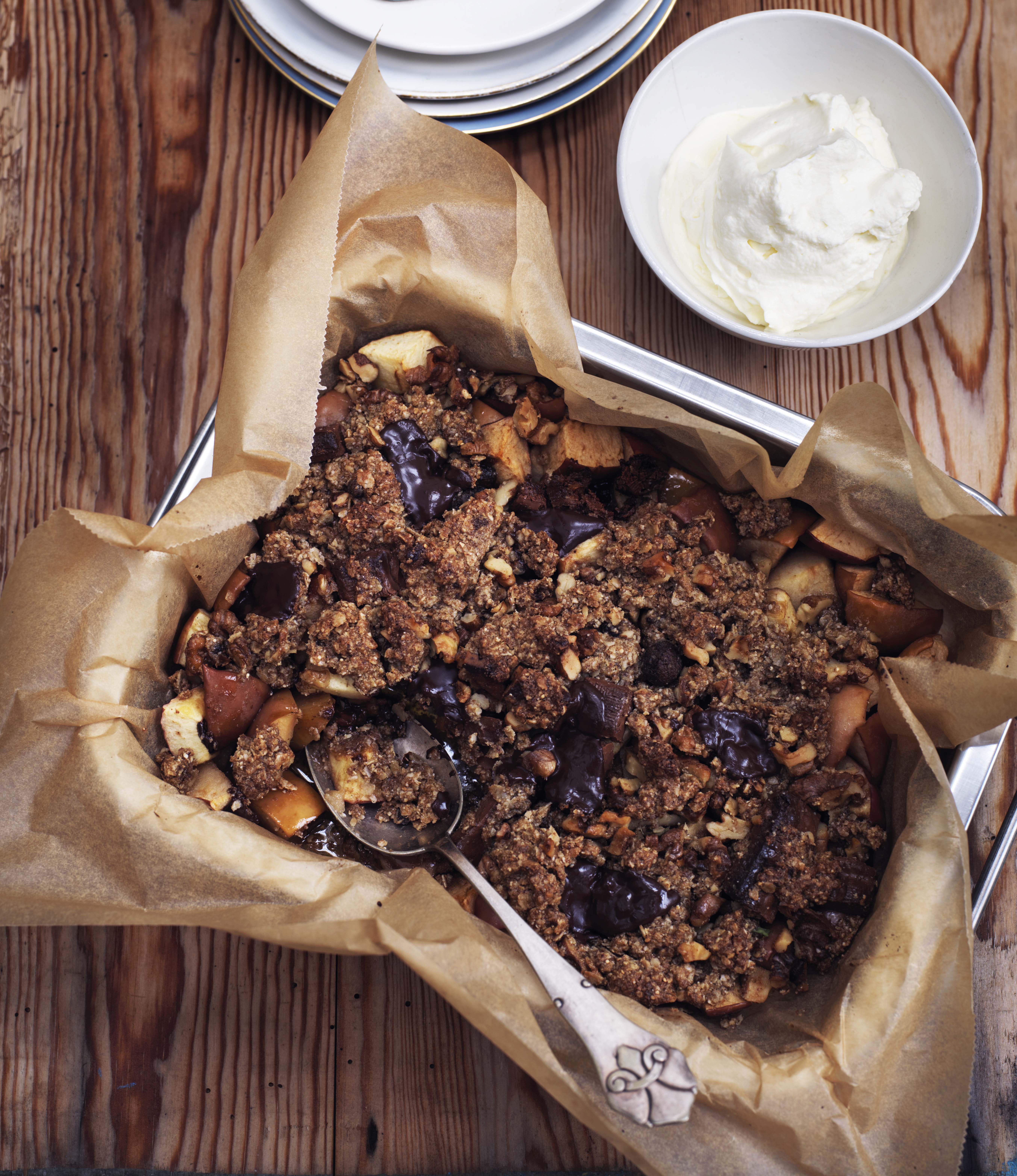 Frugtsmuldrekage (glutenfri)